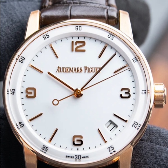 2021 Audemars Piguet Code 11.59 41MM White Dial Leather Strap (15210OR) - Picture 2 of 16